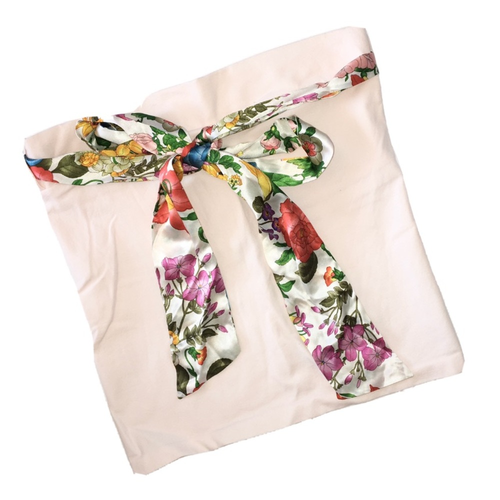 new Bordeaux ๐ Seamless Tube Top ๐ with Floral Satin Ribbon ๐ Baby Pink XXS-L - Picture 10 of 11